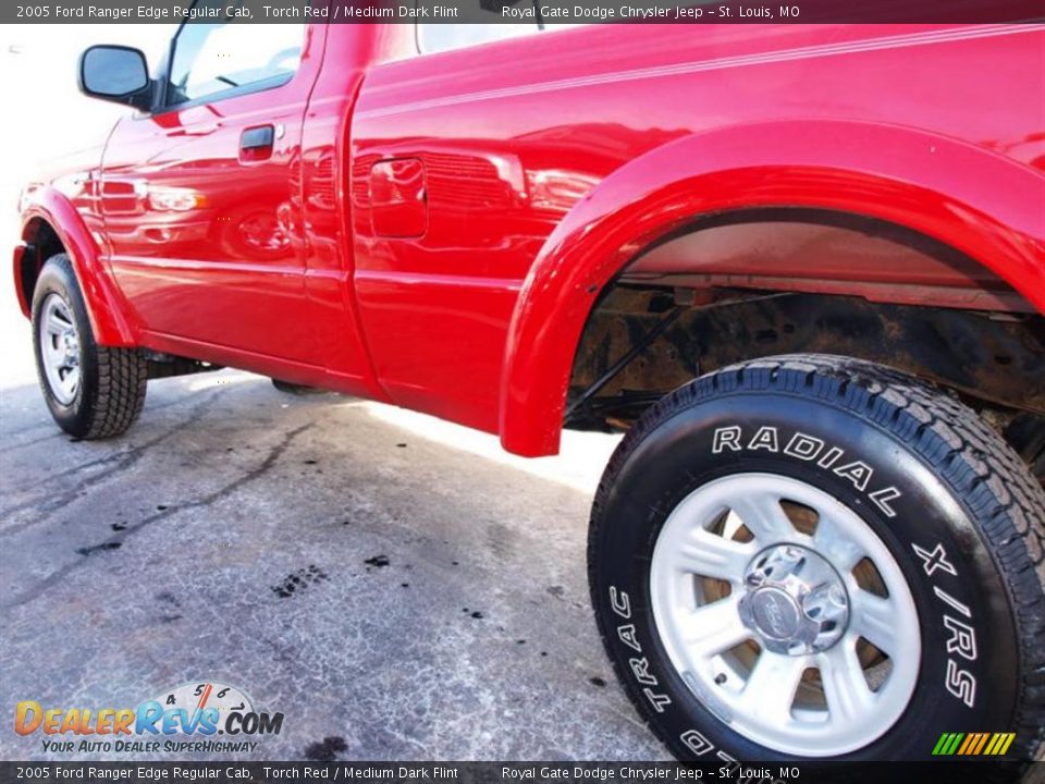 2005 Ford Ranger Edge Regular Cab Torch Red / Medium Dark Flint Photo #4