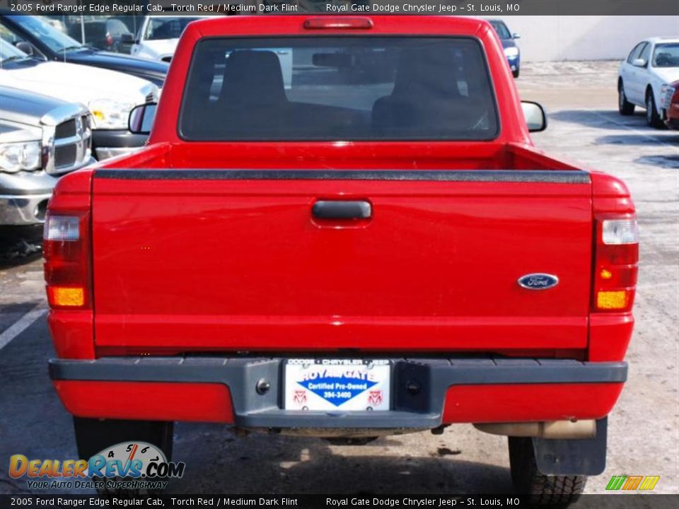 2005 Ford Ranger Edge Regular Cab Torch Red / Medium Dark Flint Photo #6