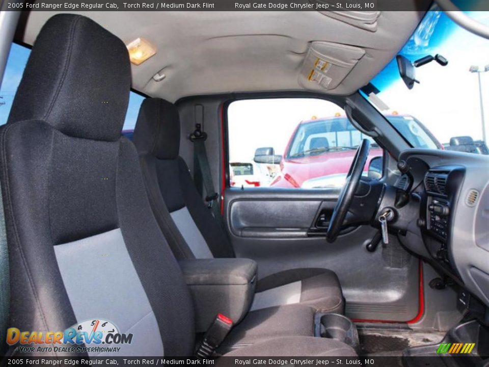 2005 Ford Ranger Edge Regular Cab Torch Red / Medium Dark Flint Photo #9