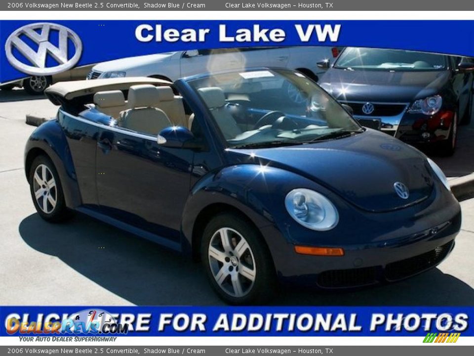 2006 Volkswagen New Beetle 2.5 Convertible Shadow Blue / Cream Photo #1