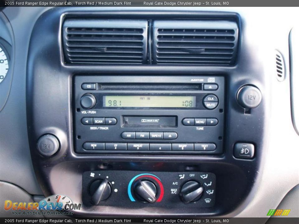 2005 Ford Ranger Edge Regular Cab Torch Red / Medium Dark Flint Photo #12