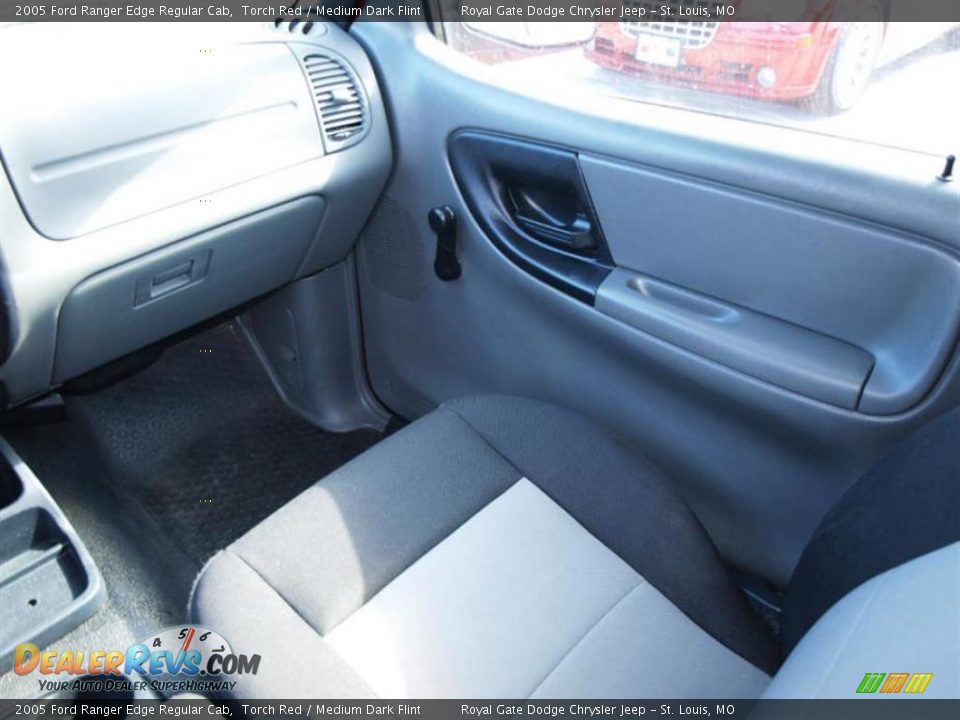 2005 Ford Ranger Edge Regular Cab Torch Red / Medium Dark Flint Photo #13