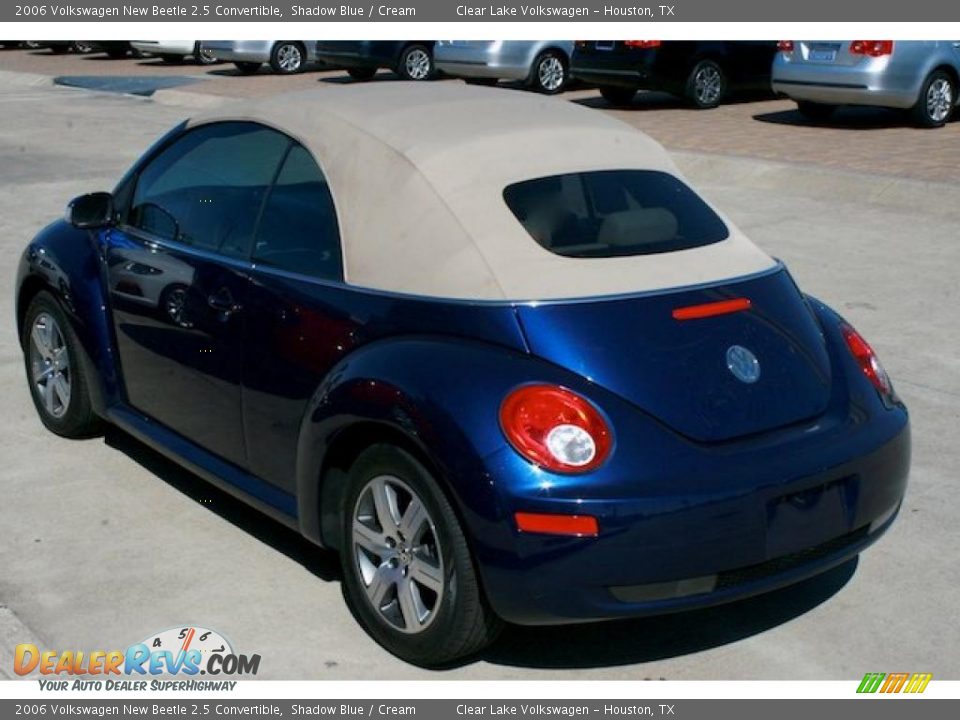 2006 Volkswagen New Beetle 2.5 Convertible Shadow Blue / Cream Photo #8
