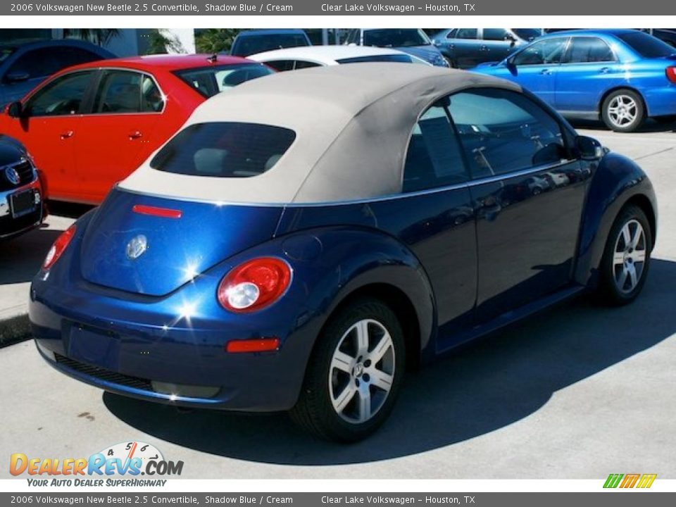 2006 Volkswagen New Beetle 2.5 Convertible Shadow Blue / Cream Photo #10
