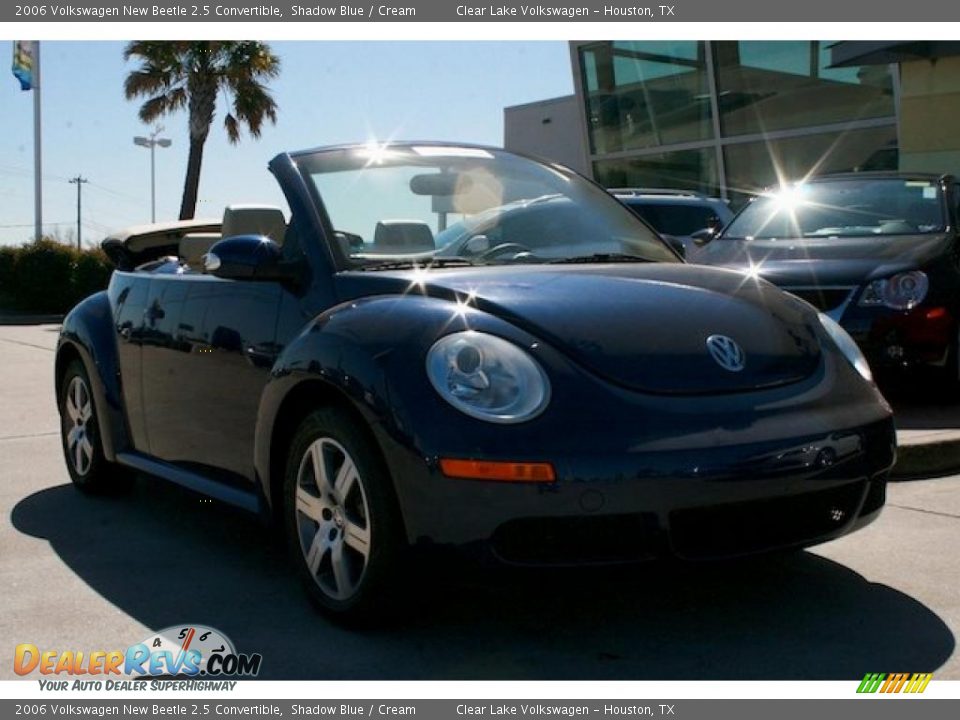 2006 Volkswagen New Beetle 2.5 Convertible Shadow Blue / Cream Photo #15