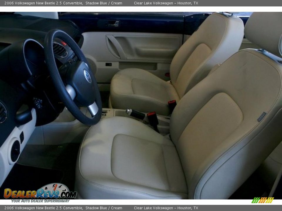 2006 Volkswagen New Beetle 2.5 Convertible Shadow Blue / Cream Photo #24