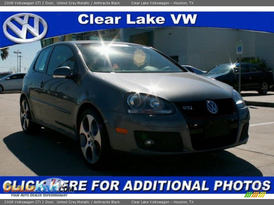 2008 Volkswagen GTI 2 Door United Grey Metallic / Anthracite Black Photo #1