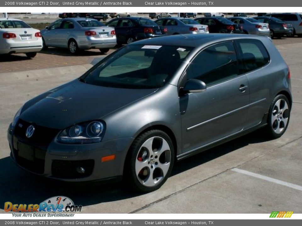2008 Volkswagen GTI 2 Door United Grey Metallic / Anthracite Black Photo #3