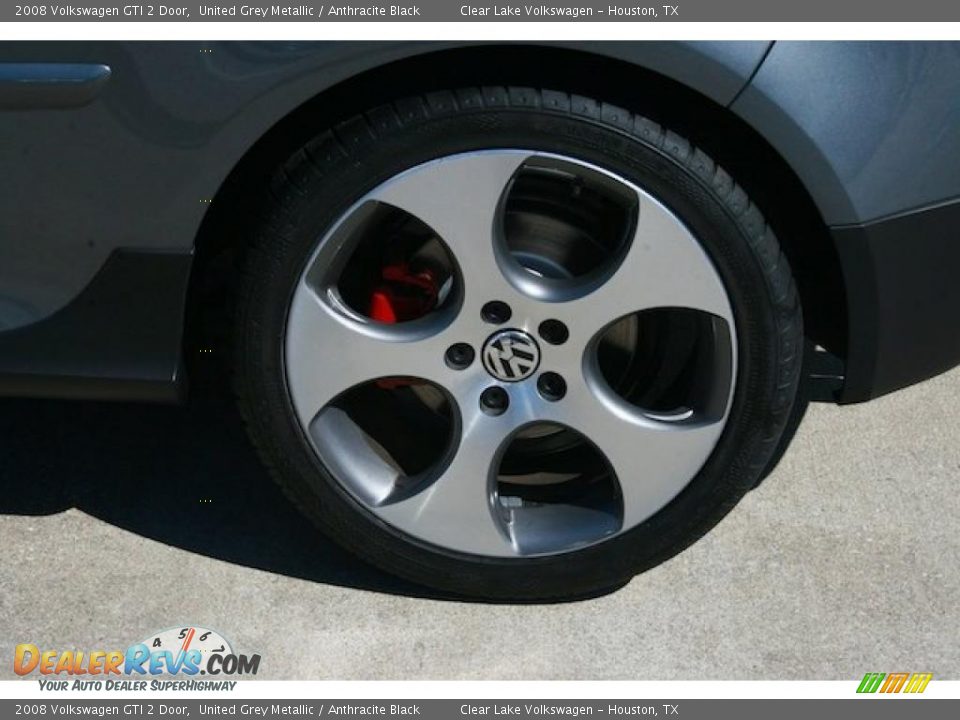 2008 Volkswagen GTI 2 Door United Grey Metallic / Anthracite Black Photo #9