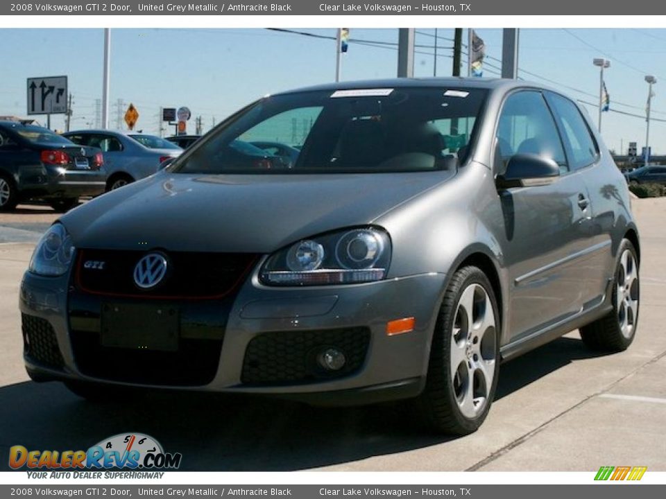 2008 Volkswagen GTI 2 Door United Grey Metallic / Anthracite Black Photo #11
