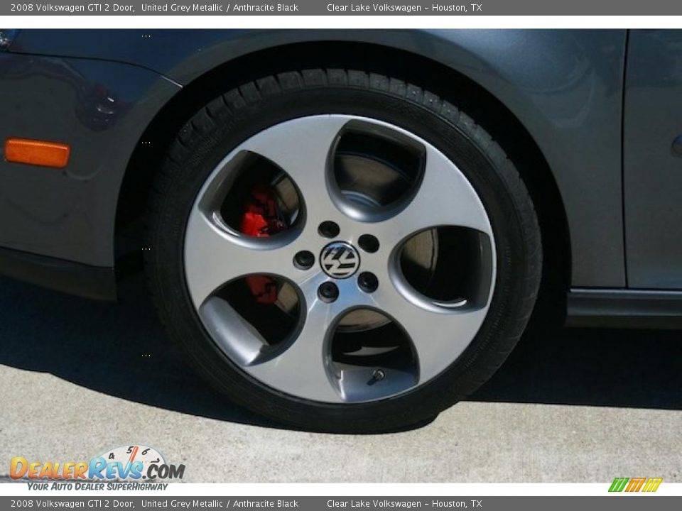 2008 Volkswagen GTI 2 Door United Grey Metallic / Anthracite Black Photo #13