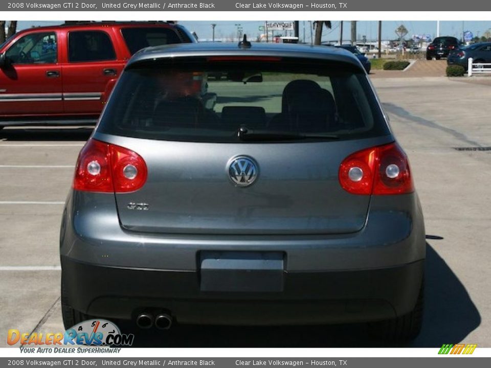 2008 Volkswagen GTI 2 Door United Grey Metallic / Anthracite Black Photo #14