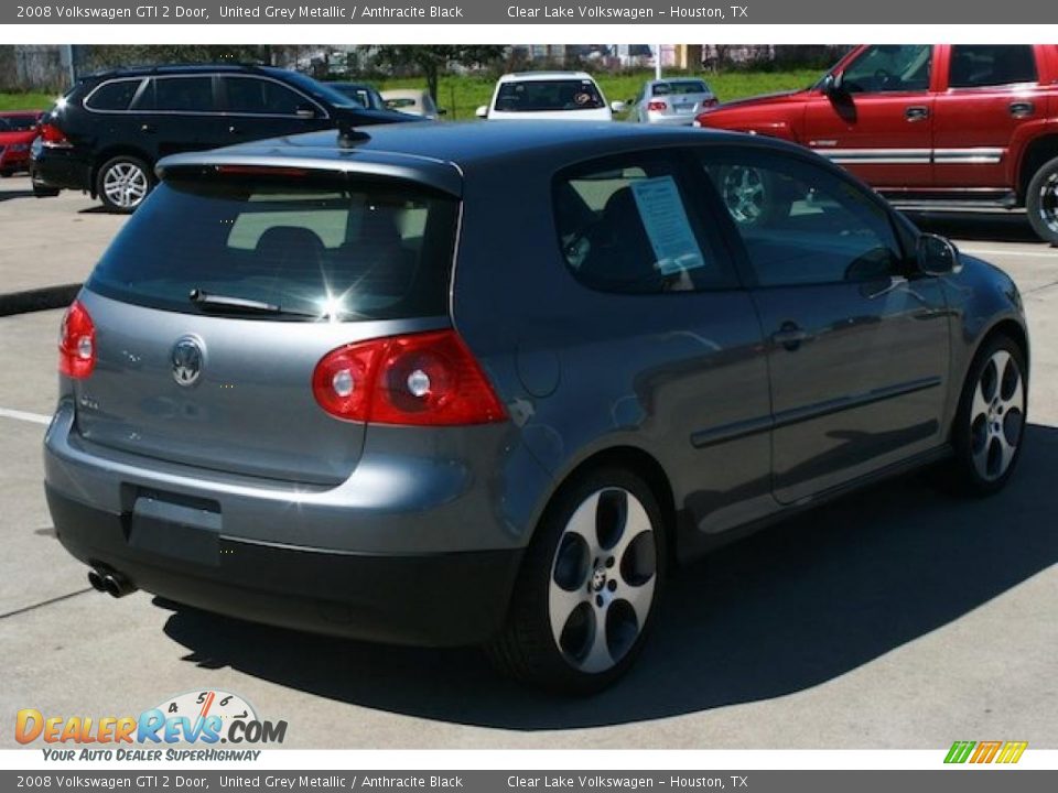 2008 Volkswagen GTI 2 Door United Grey Metallic / Anthracite Black Photo #15