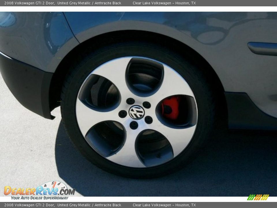 2008 Volkswagen GTI 2 Door United Grey Metallic / Anthracite Black Photo #16