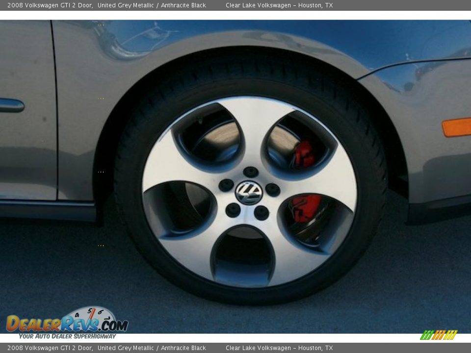 2008 Volkswagen GTI 2 Door United Grey Metallic / Anthracite Black Photo #17