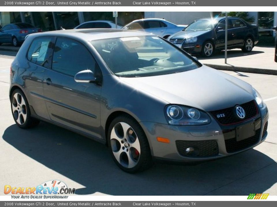 2008 Volkswagen GTI 2 Door United Grey Metallic / Anthracite Black Photo #18
