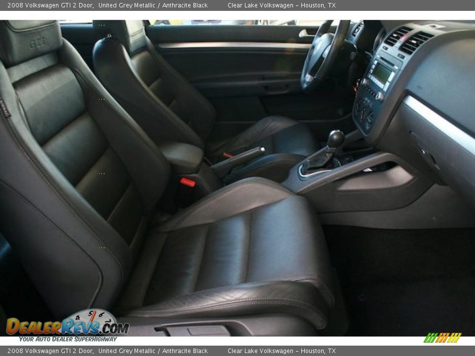2008 Volkswagen GTI 2 Door United Grey Metallic / Anthracite Black Photo #24