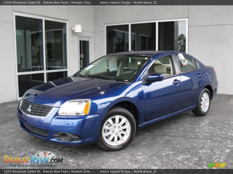 2009 Mitsubishi Galant ES Maizen Blue Pearl / Medium Gray Photo #1