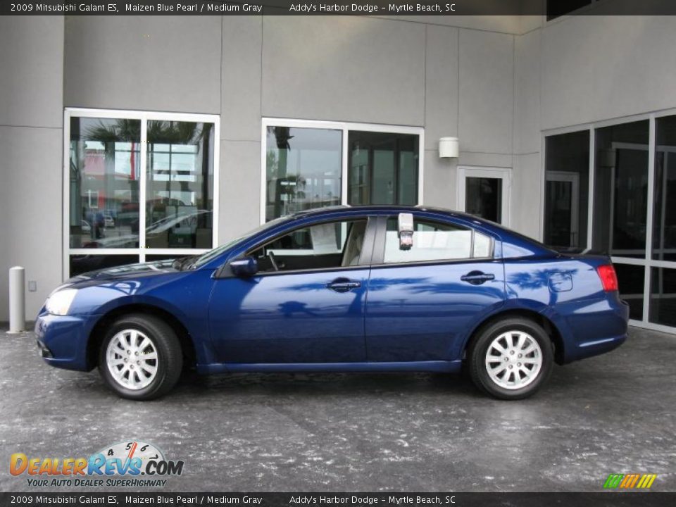 2009 Mitsubishi Galant ES Maizen Blue Pearl / Medium Gray Photo #5