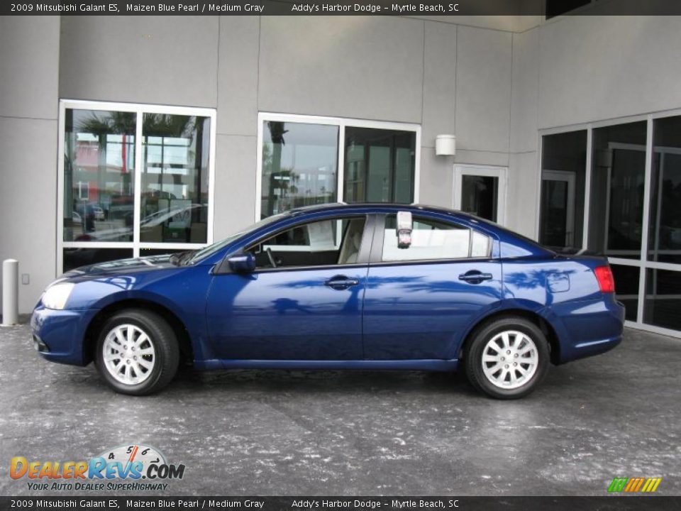 2009 Mitsubishi Galant ES Maizen Blue Pearl / Medium Gray Photo #6