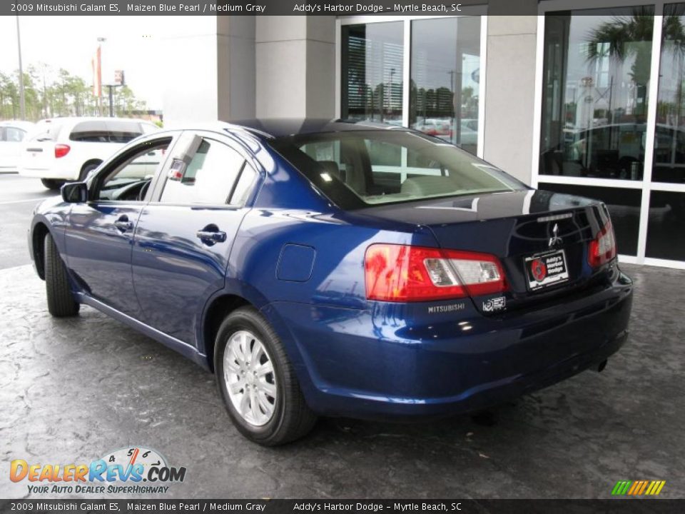 2009 Mitsubishi Galant ES Maizen Blue Pearl / Medium Gray Photo #7