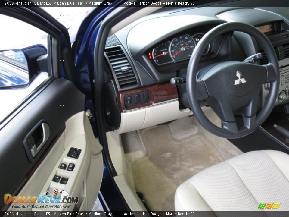 2009 Mitsubishi Galant ES Maizen Blue Pearl / Medium Gray Photo #10