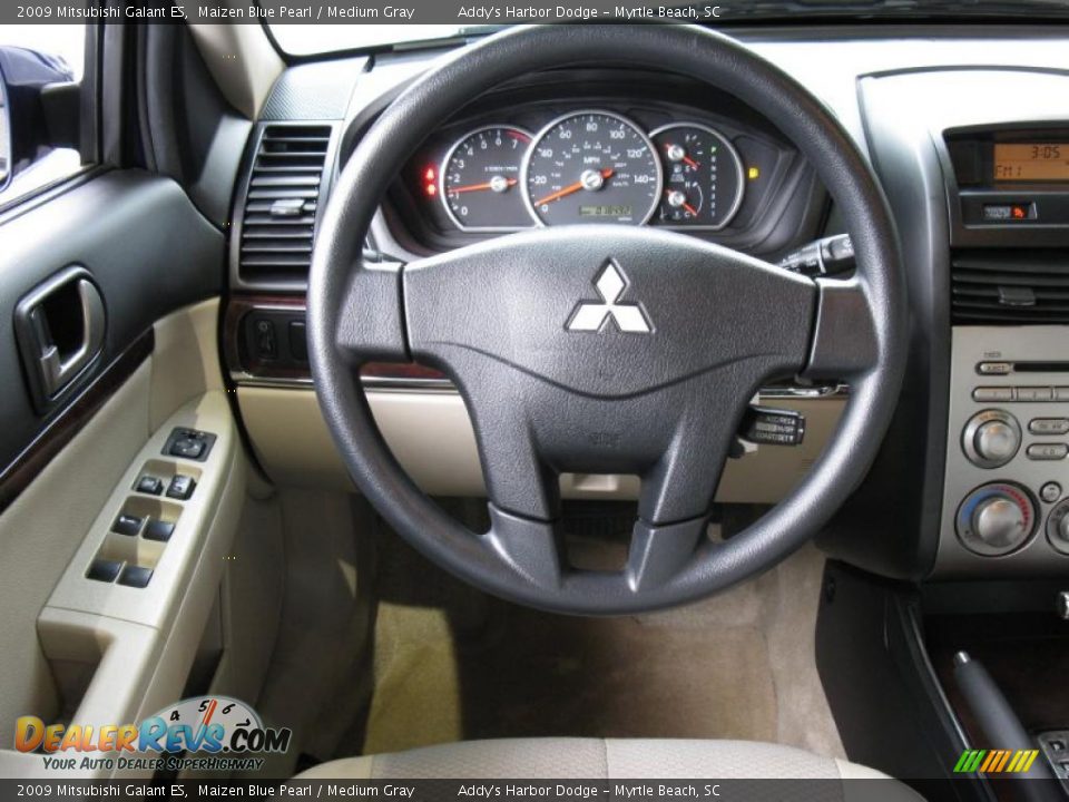 2009 Mitsubishi Galant ES Maizen Blue Pearl / Medium Gray Photo #19