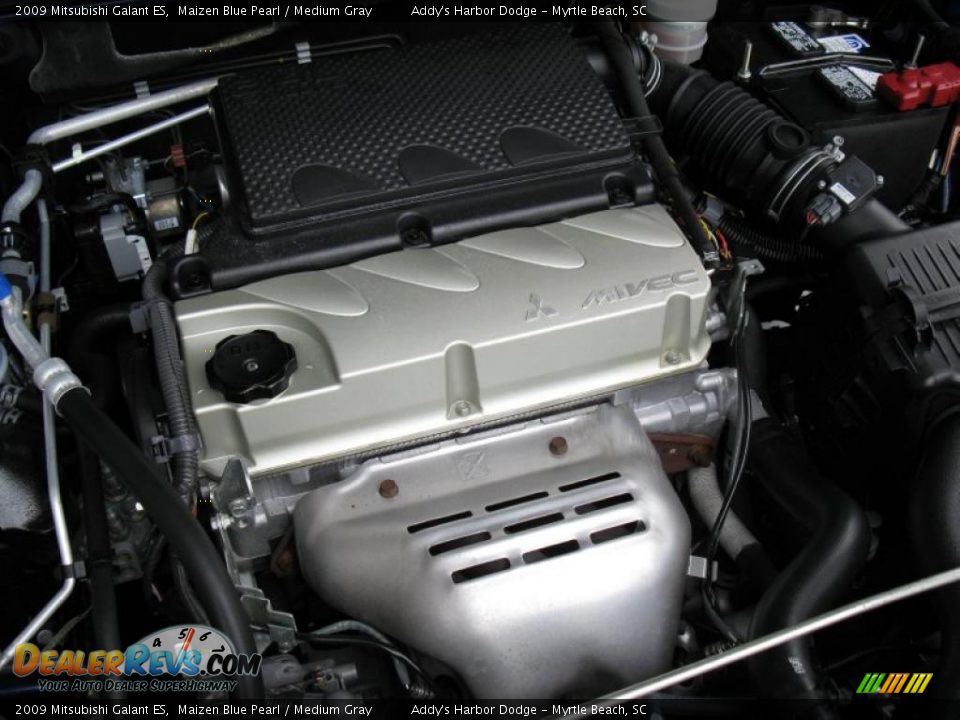 2009 Mitsubishi Galant ES Maizen Blue Pearl / Medium Gray Photo #22