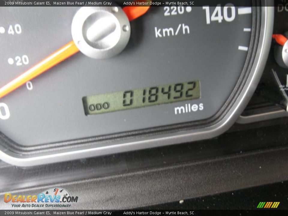 2009 Mitsubishi Galant ES Maizen Blue Pearl / Medium Gray Photo #25