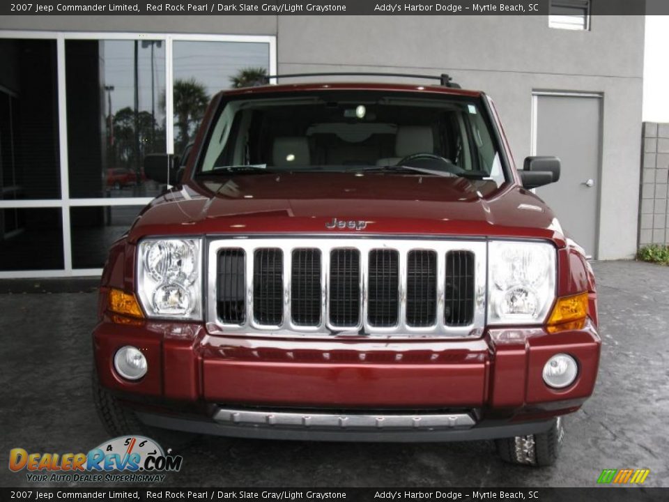 2007 Jeep Commander Limited Red Rock Pearl / Dark Slate Gray/Light Graystone Photo #2