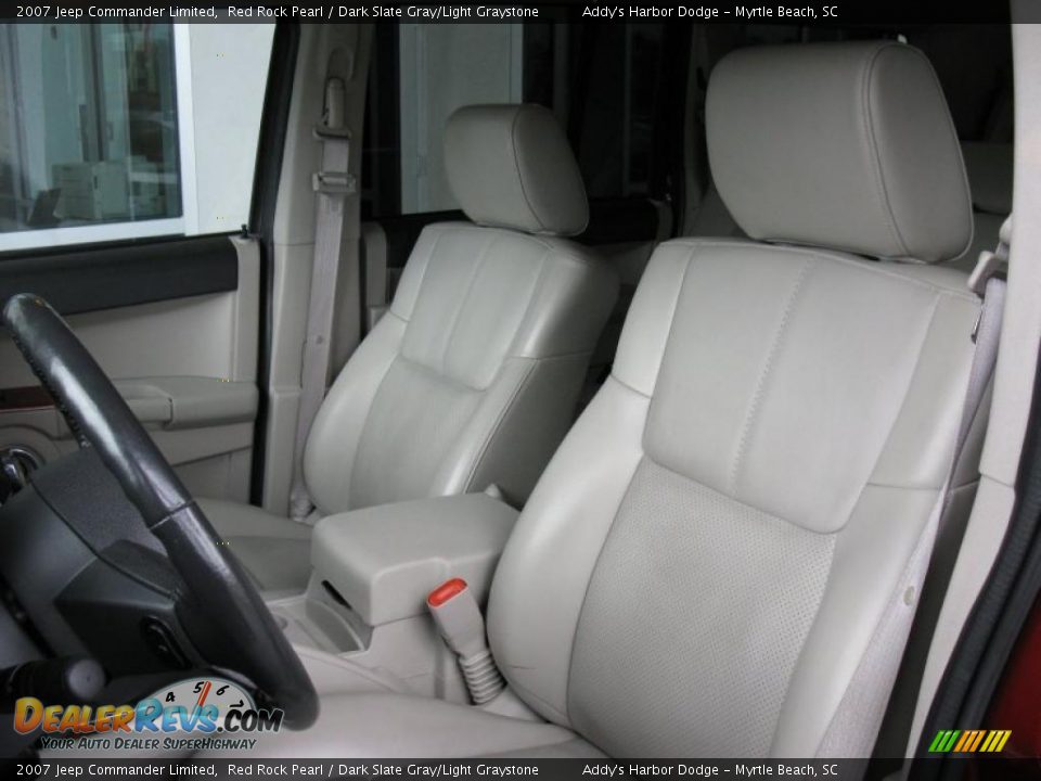 2007 Jeep Commander Limited Red Rock Pearl / Dark Slate Gray/Light Graystone Photo #11