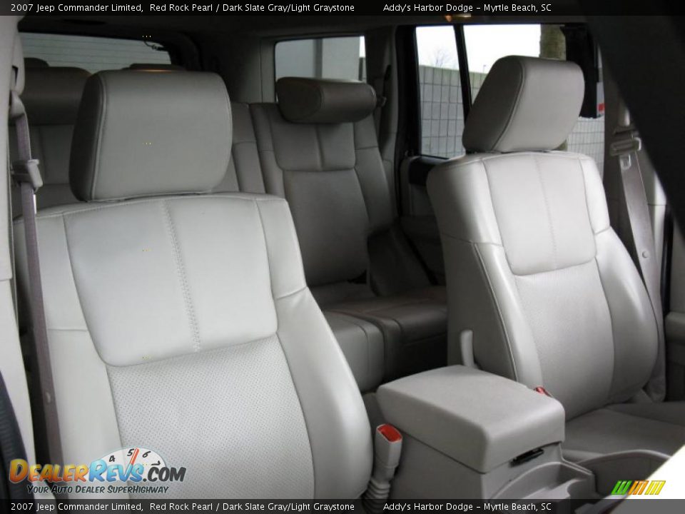 2007 Jeep Commander Limited Red Rock Pearl / Dark Slate Gray/Light Graystone Photo #15