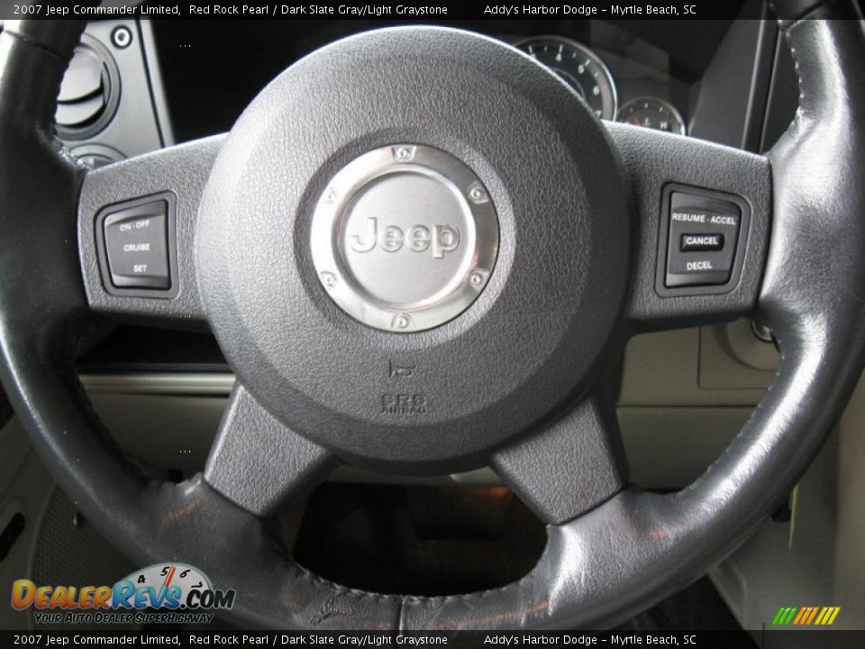 2007 Jeep Commander Limited Red Rock Pearl / Dark Slate Gray/Light Graystone Photo #20