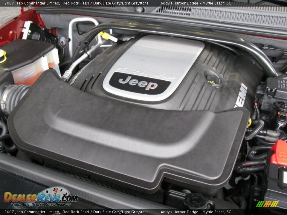 2007 Jeep Commander Limited Red Rock Pearl / Dark Slate Gray/Light Graystone Photo #23