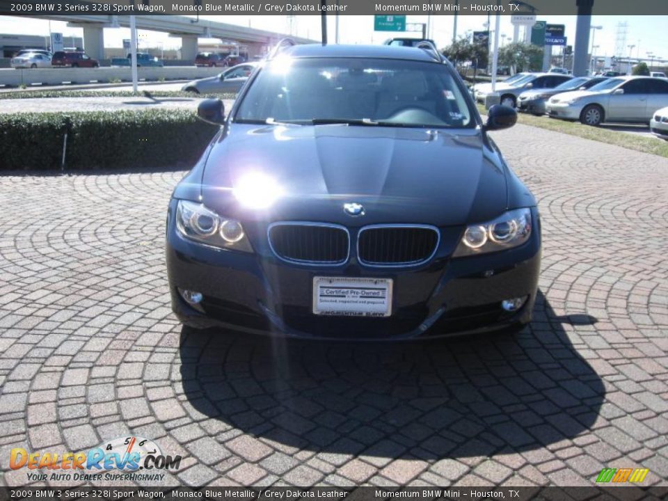 2009 BMW 3 Series 328i Sport Wagon Monaco Blue Metallic / Grey Dakota Leather Photo #2