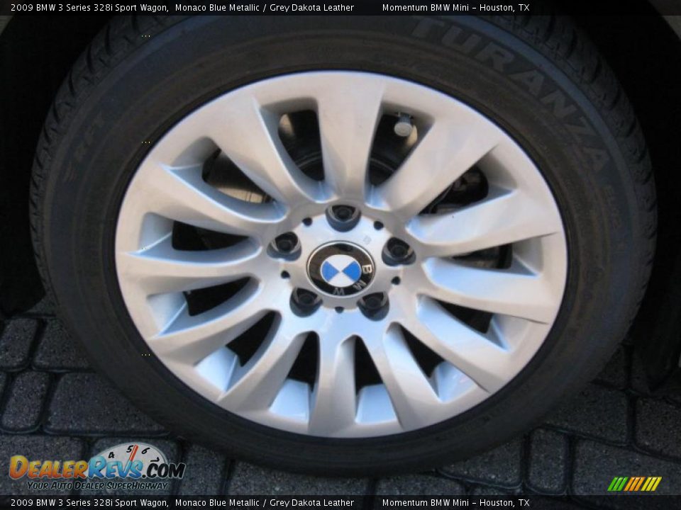 2009 BMW 3 Series 328i Sport Wagon Monaco Blue Metallic / Grey Dakota Leather Photo #4