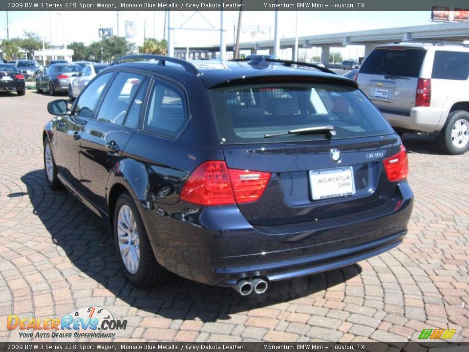2009 BMW 3 Series 328i Sport Wagon Monaco Blue Metallic / Grey Dakota Leather Photo #5