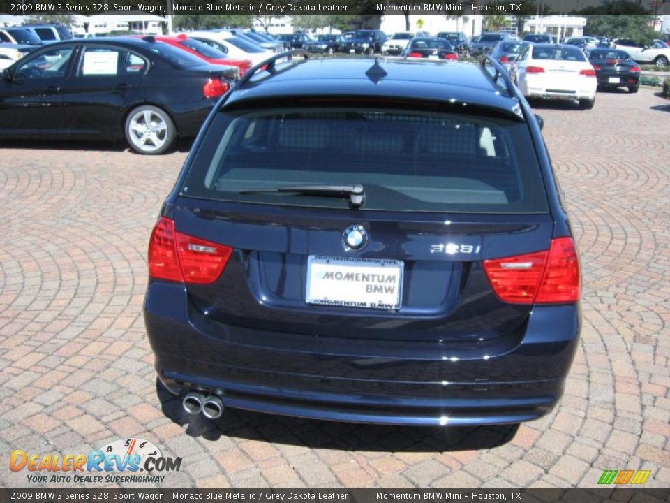 2009 BMW 3 Series 328i Sport Wagon Monaco Blue Metallic / Grey Dakota Leather Photo #6