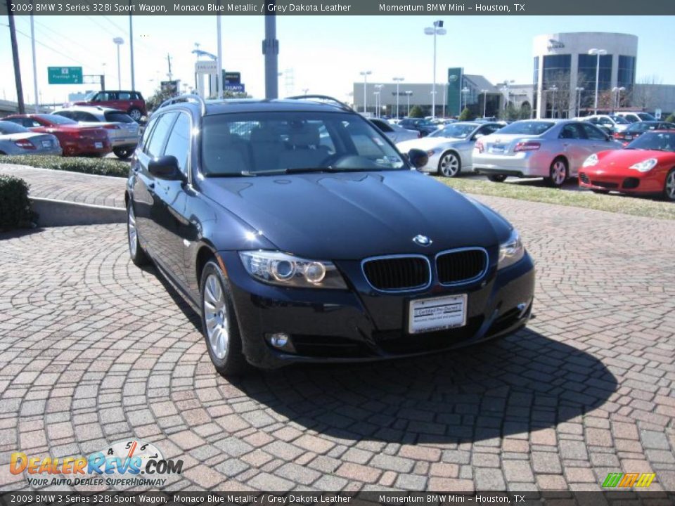 2009 BMW 3 Series 328i Sport Wagon Monaco Blue Metallic / Grey Dakota Leather Photo #8