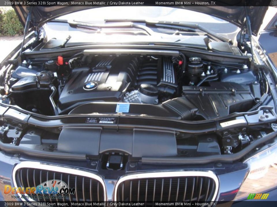 2009 BMW 3 Series 328i Sport Wagon Monaco Blue Metallic / Grey Dakota Leather Photo #19