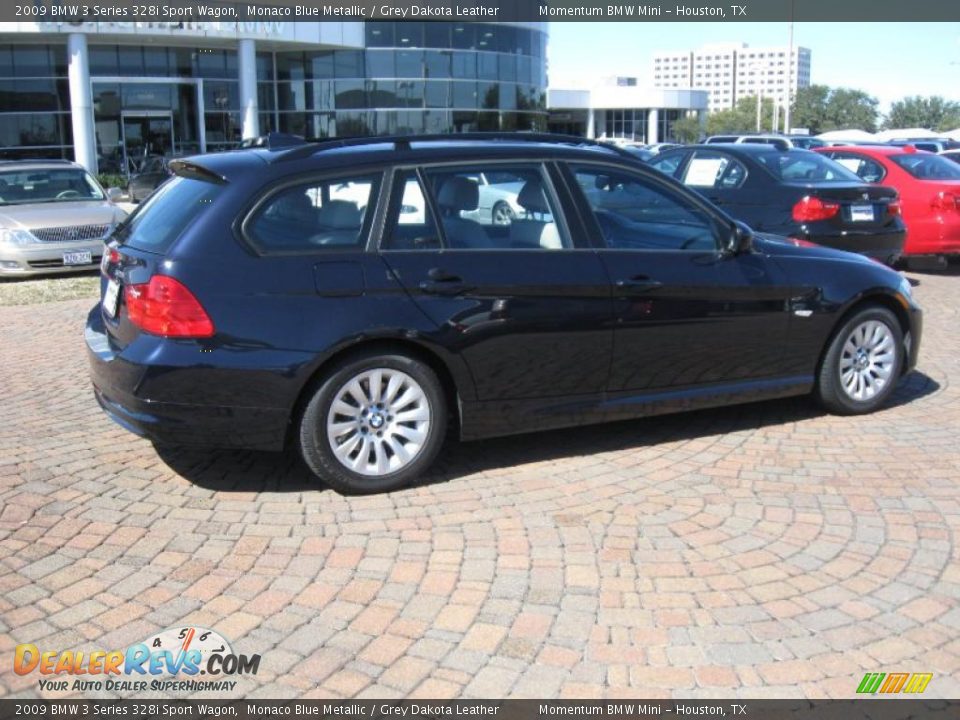 2009 BMW 3 Series 328i Sport Wagon Monaco Blue Metallic / Grey Dakota Leather Photo #20