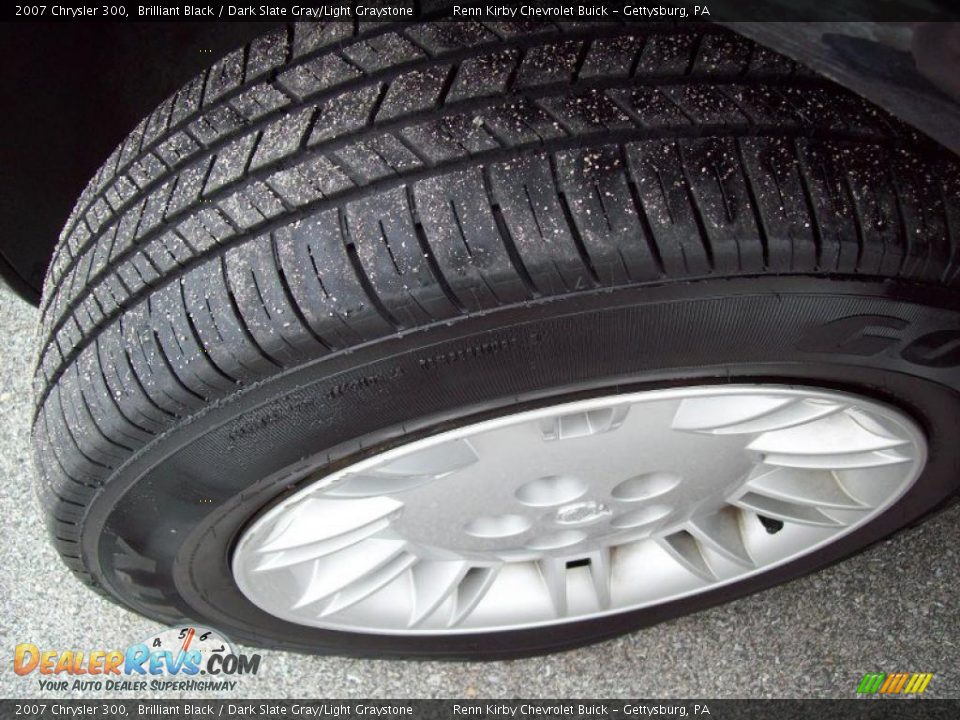 2007 Chrysler 300 Brilliant Black / Dark Slate Gray/Light Graystone Photo #3