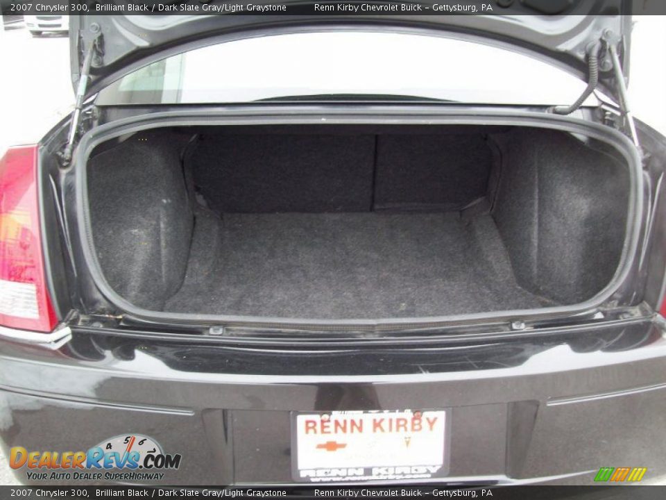 2007 Chrysler 300 Brilliant Black / Dark Slate Gray/Light Graystone Photo #15