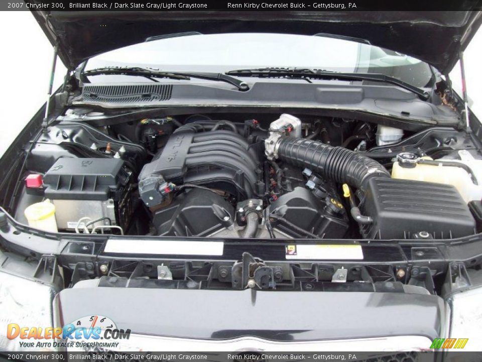 2007 Chrysler 300 Brilliant Black / Dark Slate Gray/Light Graystone Photo #17