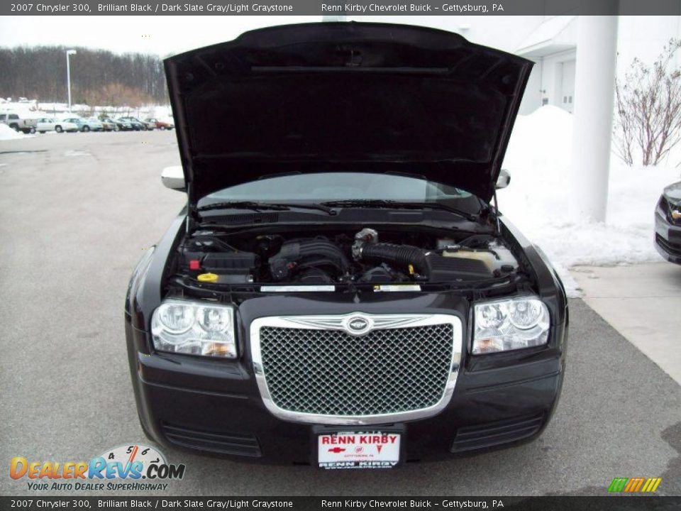2007 Chrysler 300 Brilliant Black / Dark Slate Gray/Light Graystone Photo #18