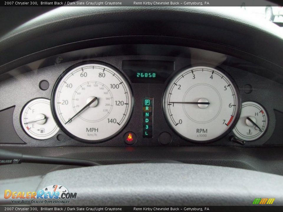2007 Chrysler 300 Brilliant Black / Dark Slate Gray/Light Graystone Photo #21