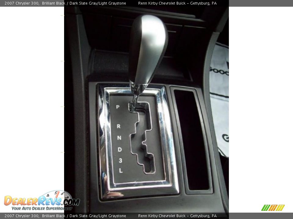 2007 Chrysler 300 Brilliant Black / Dark Slate Gray/Light Graystone Photo #23