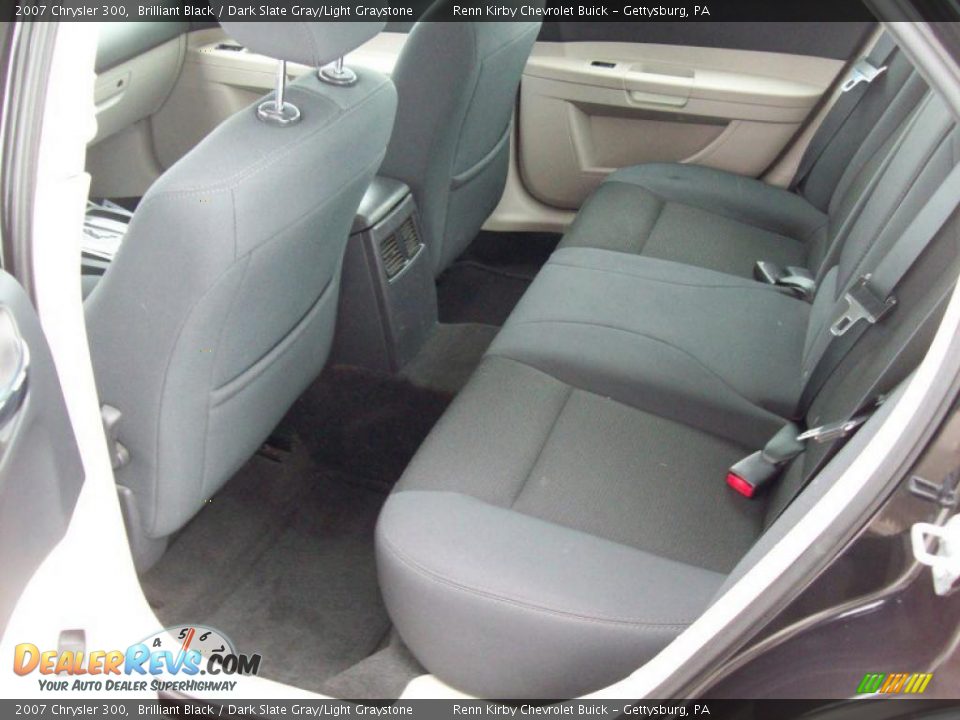 2007 Chrysler 300 Brilliant Black / Dark Slate Gray/Light Graystone Photo #26