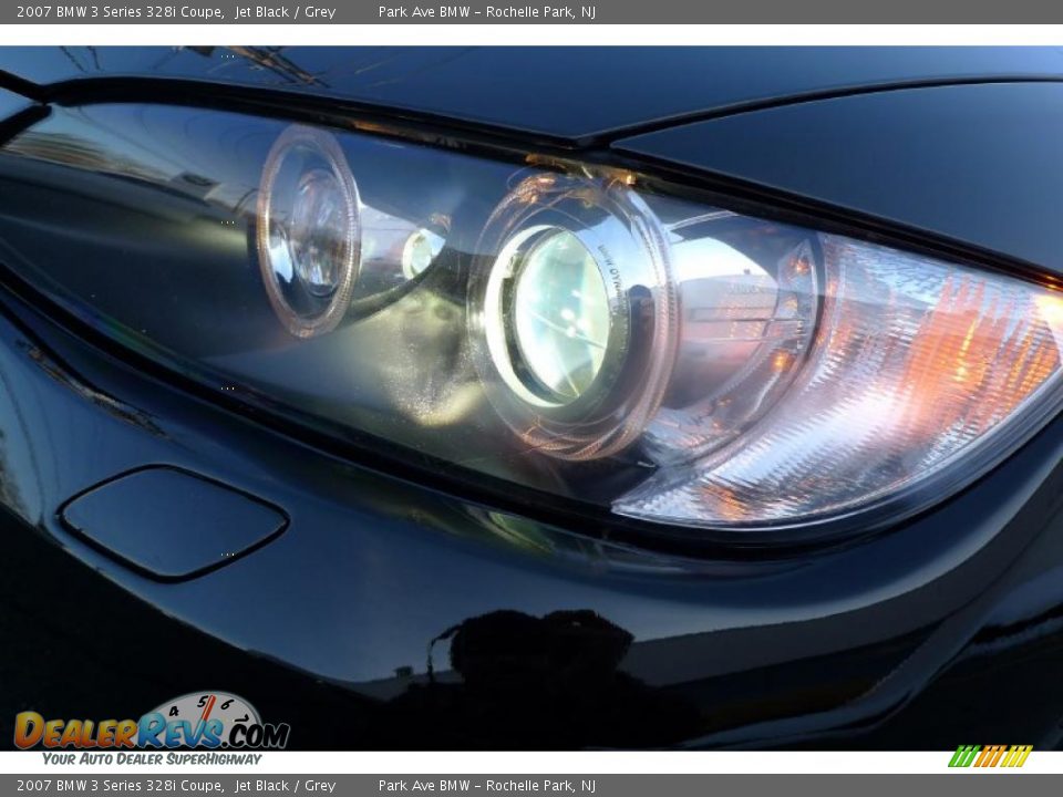 2007 BMW 3 Series 328i Coupe Jet Black / Grey Photo #2