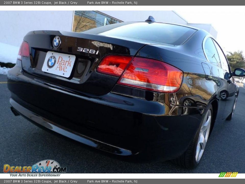2007 BMW 3 Series 328i Coupe Jet Black / Grey Photo #14